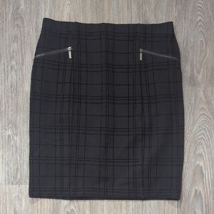Alfani Black Plaid Women's Skirt